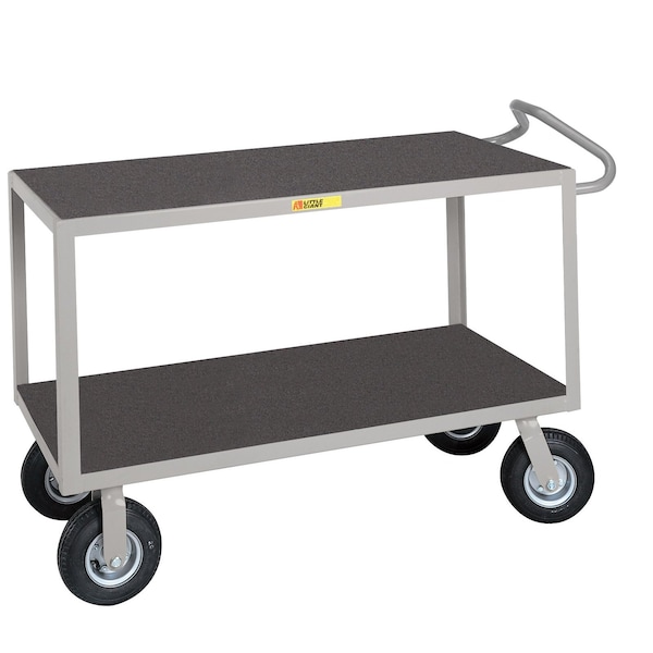 Ergonomic Handle, Flush Shelves, 1200 lbs. Capacity, 24" x 48" Shelf Size